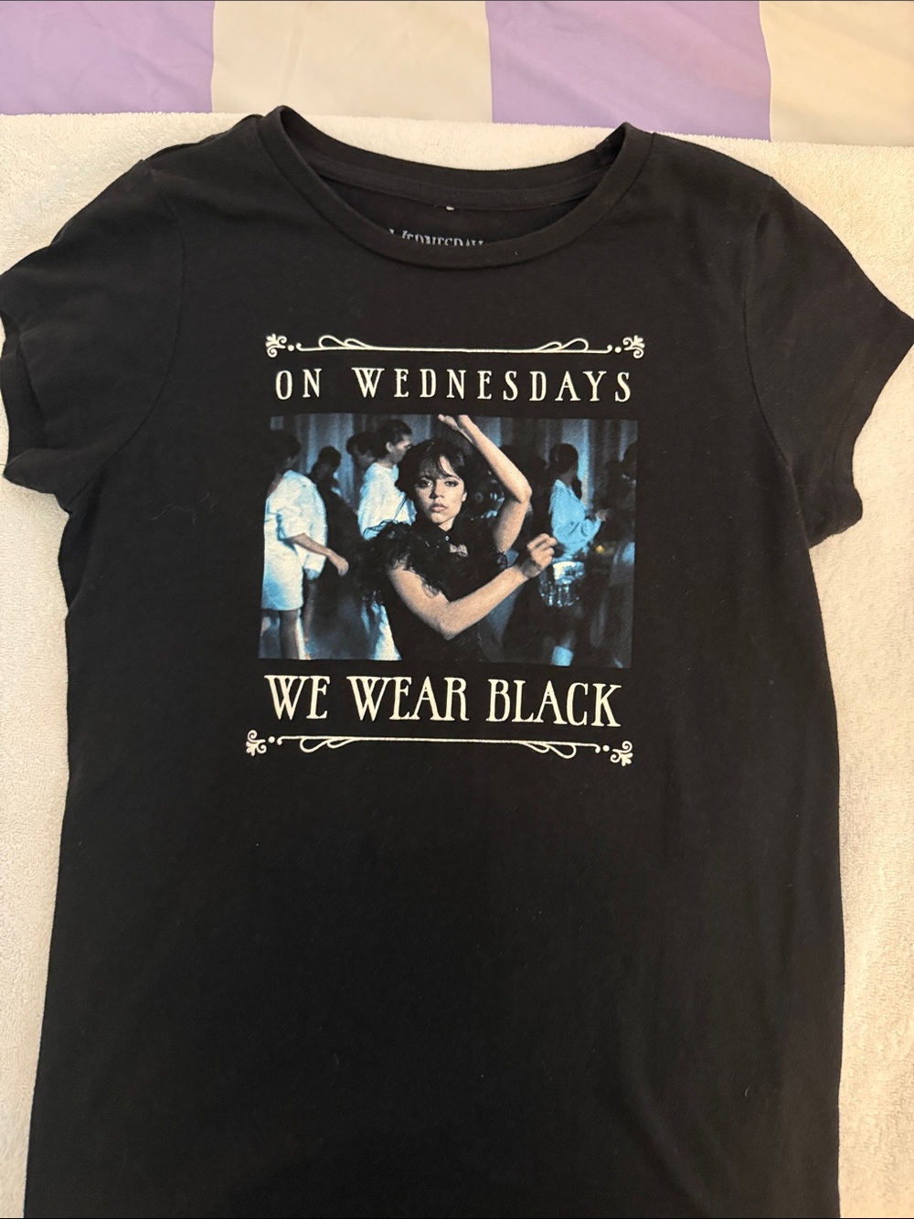 Kids Short Sleeve Tee - Black "On Wednesdays We Wear Black"